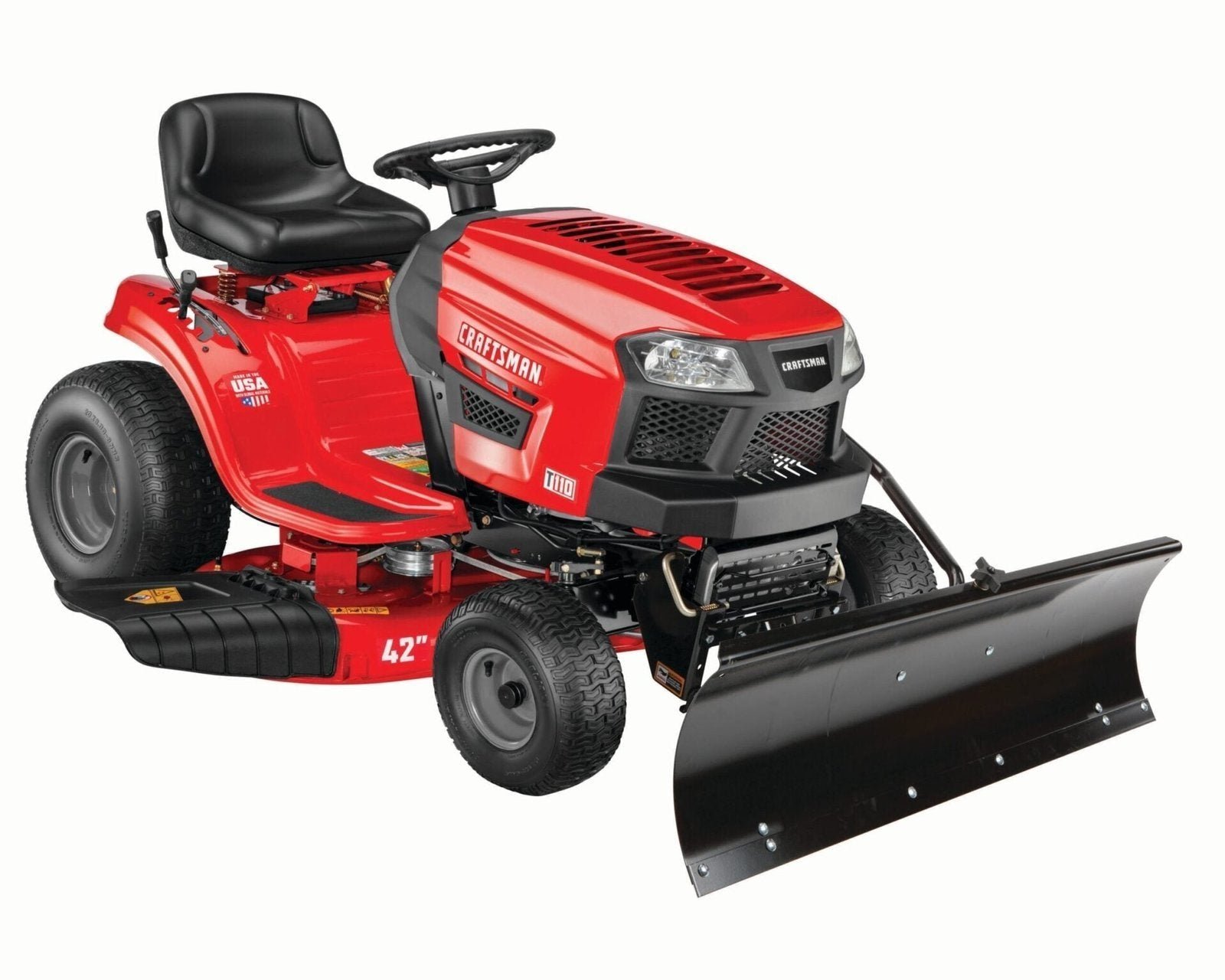 04634727-scaled-1.jpg CRAFTSMAN Riding Lawn Mower with Snow Plow - Image 1