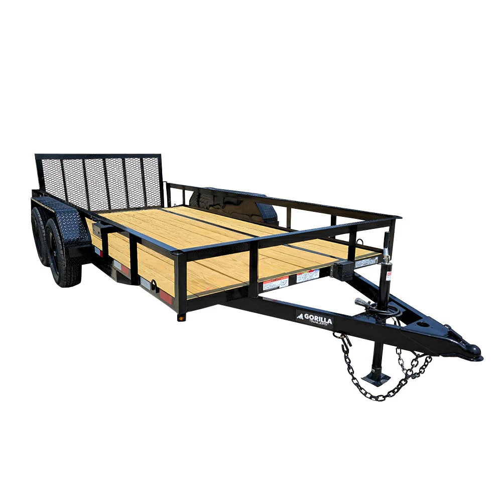 6.4_X_14_Dovetail_Utility_Trailer_1800x1800.webp 6’4″ x 14 Utility Trailer Powder Coated Dovetail (2) 3500 Axles 7k GVWR - Image 1