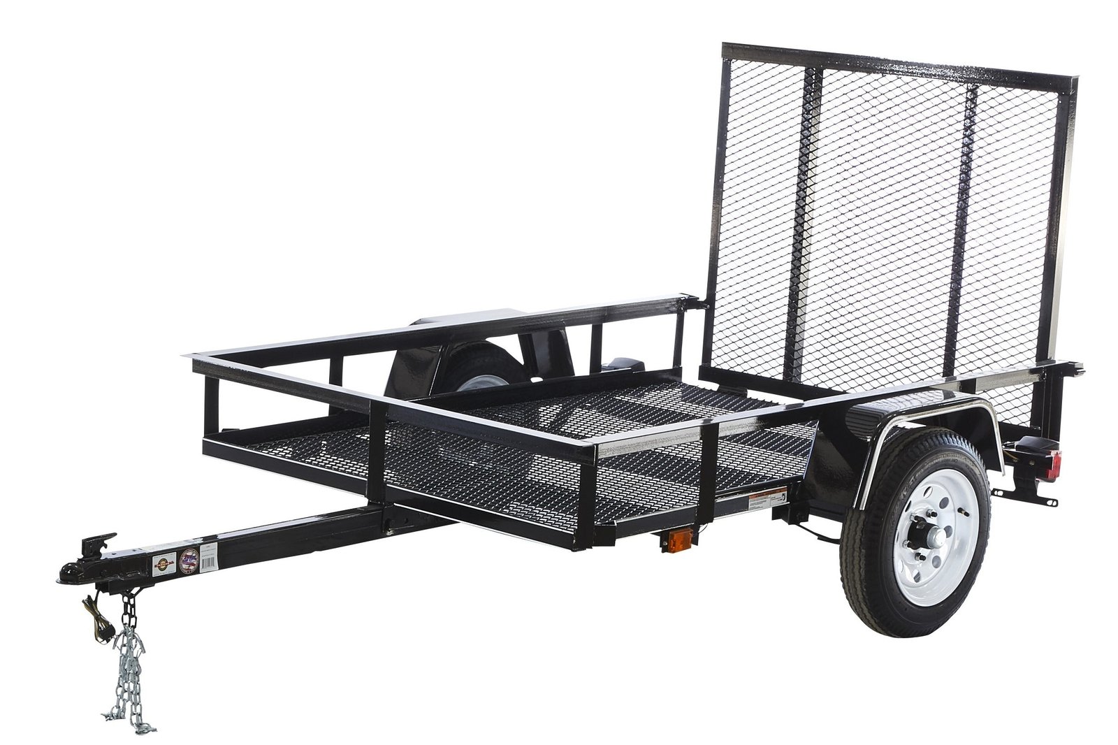 AYW0002_4c5fb0e0-9214-4938-9536-9c43b70368b1.jpg Carry-On Trailer 4-ft x 7-ft Steel Mesh Utility Trailer - Image 1
