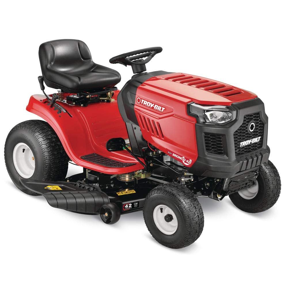 DDD_034354c2-9610-49f8-a7e2-24606f93ca20.jpg Troy-Bilt Bronco 42″ 19 HP Gas Riding Lawn Tractor with Auto Drive & Mow-in-Reverse - Image 1