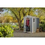 Keter Manor 4 ft. W x 6 ft. D Vertical Resin Outdoor Storage Shed Ideal For Patio - Image 17