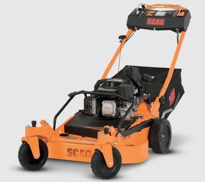 Scag_SFC30_Swivel_walk_mower_sfc30-7cv-s-1-700x623-1-1-1_9fb1fa3b-eb81-46b9-88b1-10c2f38b6737.jpg Scag SFC (30″) 224CV Kohler Walk-Behind Lawn Mower W/ Swivel Casters - Image 1