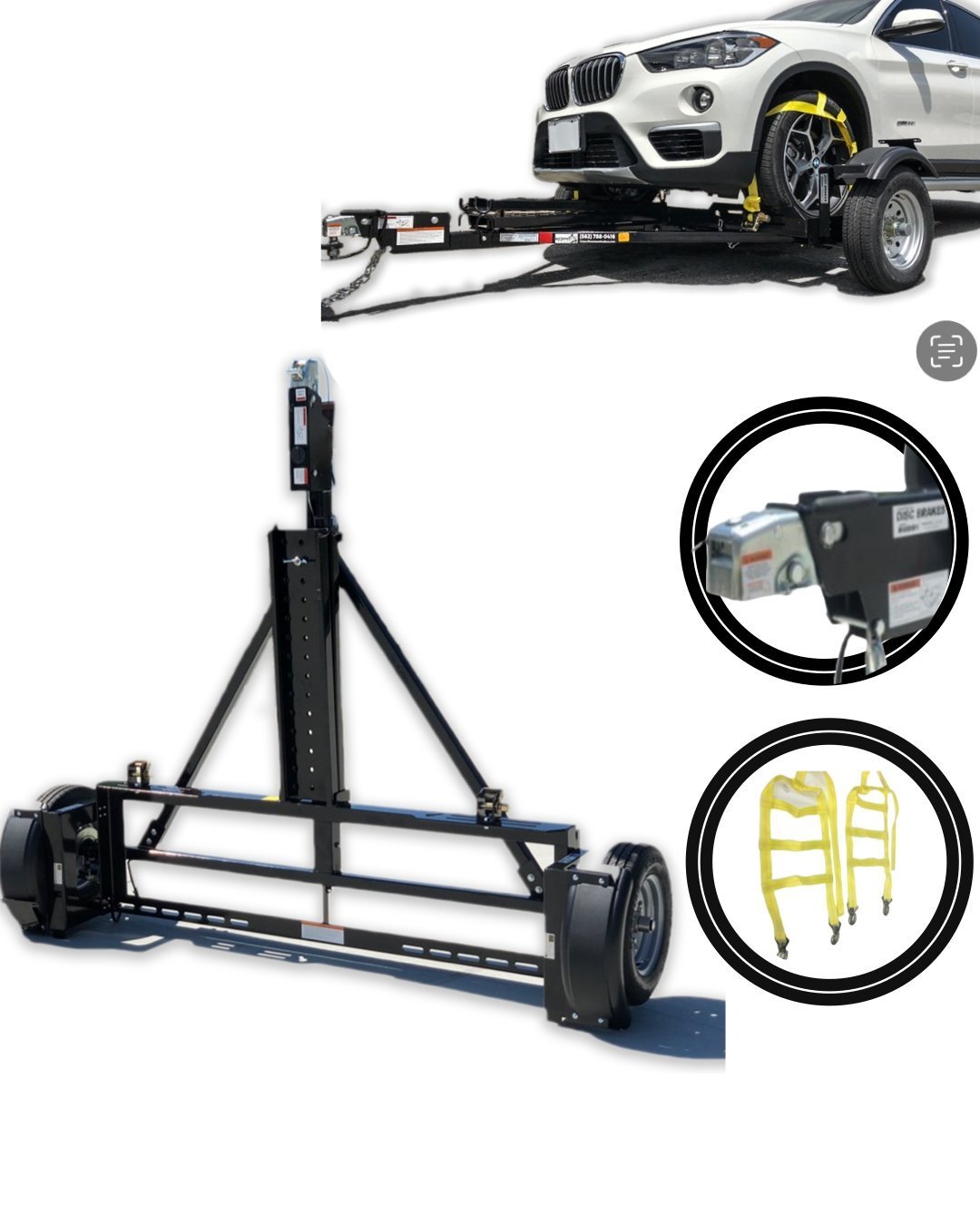 ezhaulmainphoto-350392.jpg Stand Up Tow Dolly With Surge Disc Brakes - Image 1