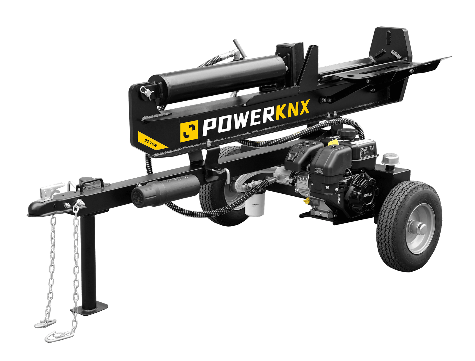 powerknx-25-ton-gas-log-splitter_main.png POWERKNX™ 25-Ton Vertical/Horizontal Gas Log Splitter (31-403) - Image 1